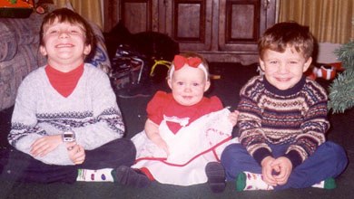 kids at christmas